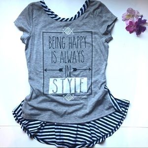 Curfew Girls High and Low T shirt - M (10-12 yrs)